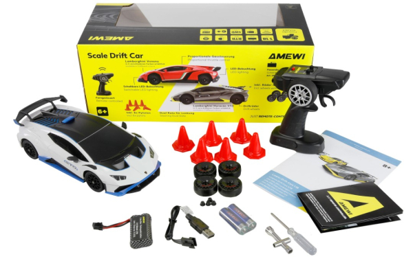 21120 Lamborghini Huracan STO Drift Car 1:18 RTR weiß